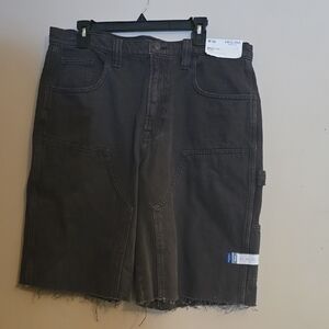 New Arizona Mens Size 36 Baggy Flex Dark Gray‎ Cut Off Shorts